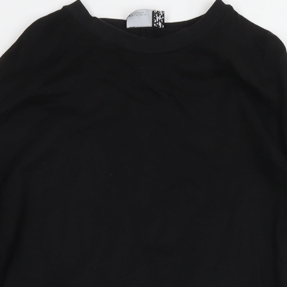 Womens UK Size 10 ASOS Black Pullover Sweatshirt