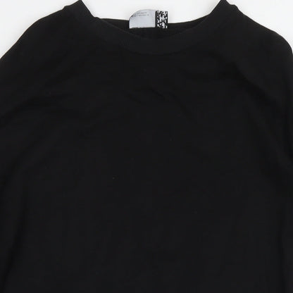 Womens UK Size 10 ASOS Black Pullover Sweatshirt