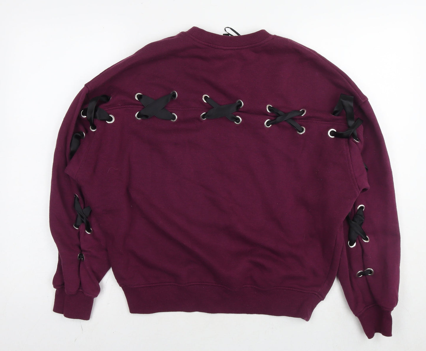 Womens UK Size S Divided by H&M Purple Pullover Sweatshirt
