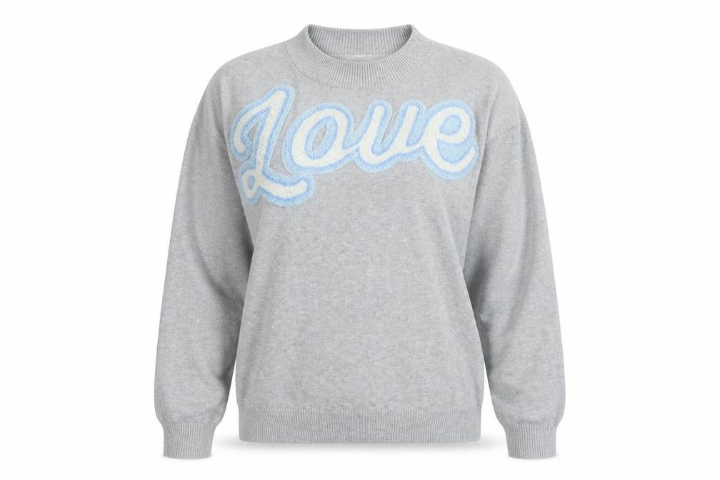 Womens UK Size S Divided by H&M Grey Pullover Sweatshirt