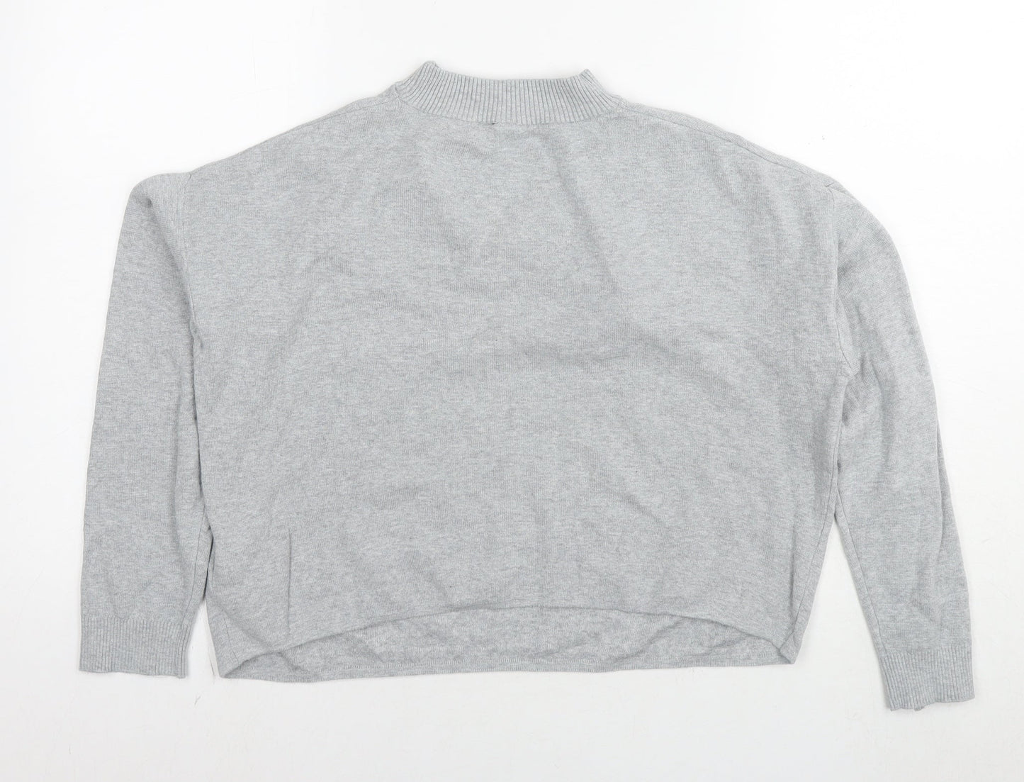 Womens UK Size S Divided by H&M Grey Pullover Sweatshirt