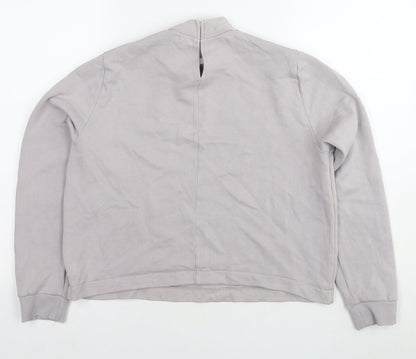River Island Womens Grey Polyester Pullover Sweatshirt Size M Pullover - Jeweled Detail