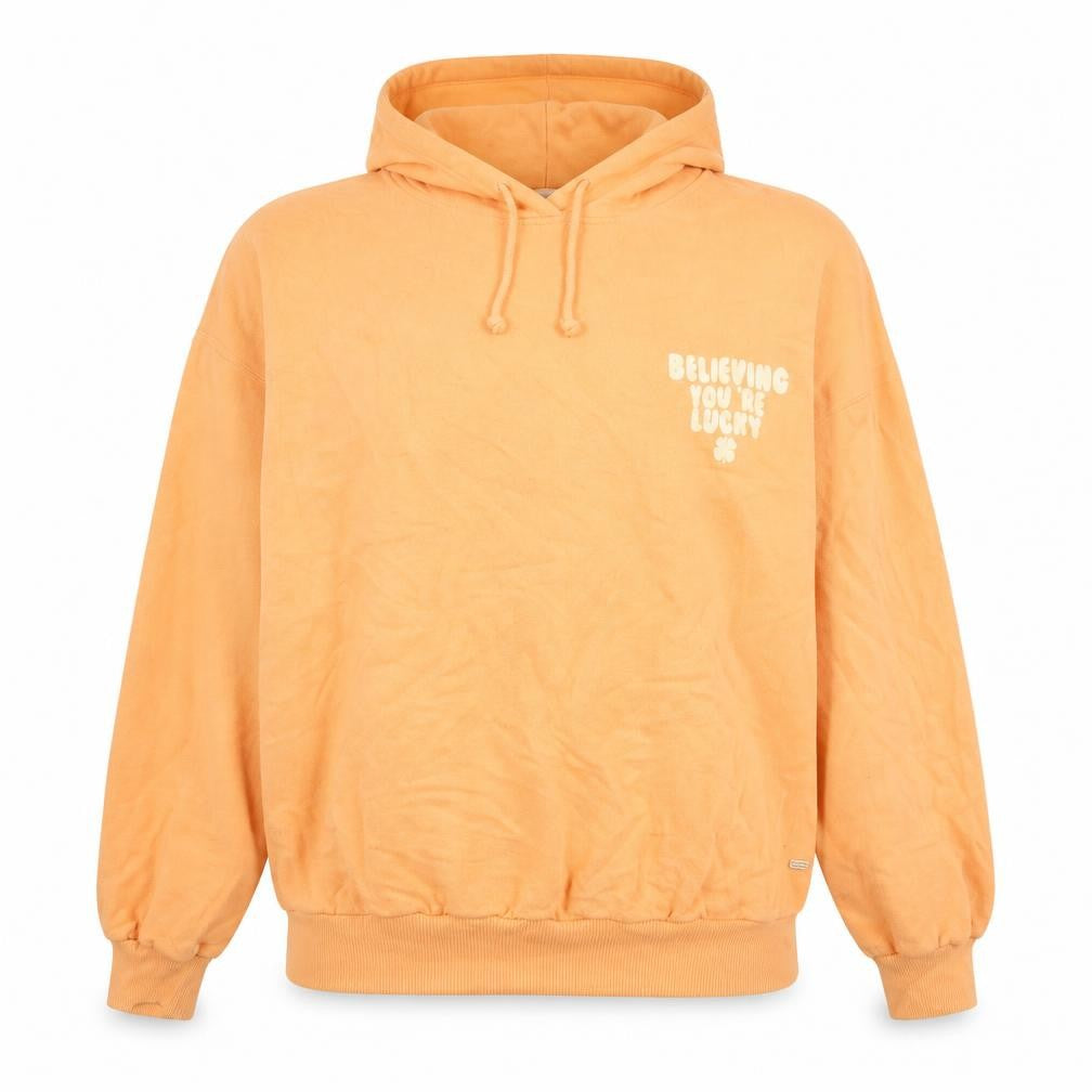 Womens UK Size S Pull&Bear Orange Pullover Hoodie