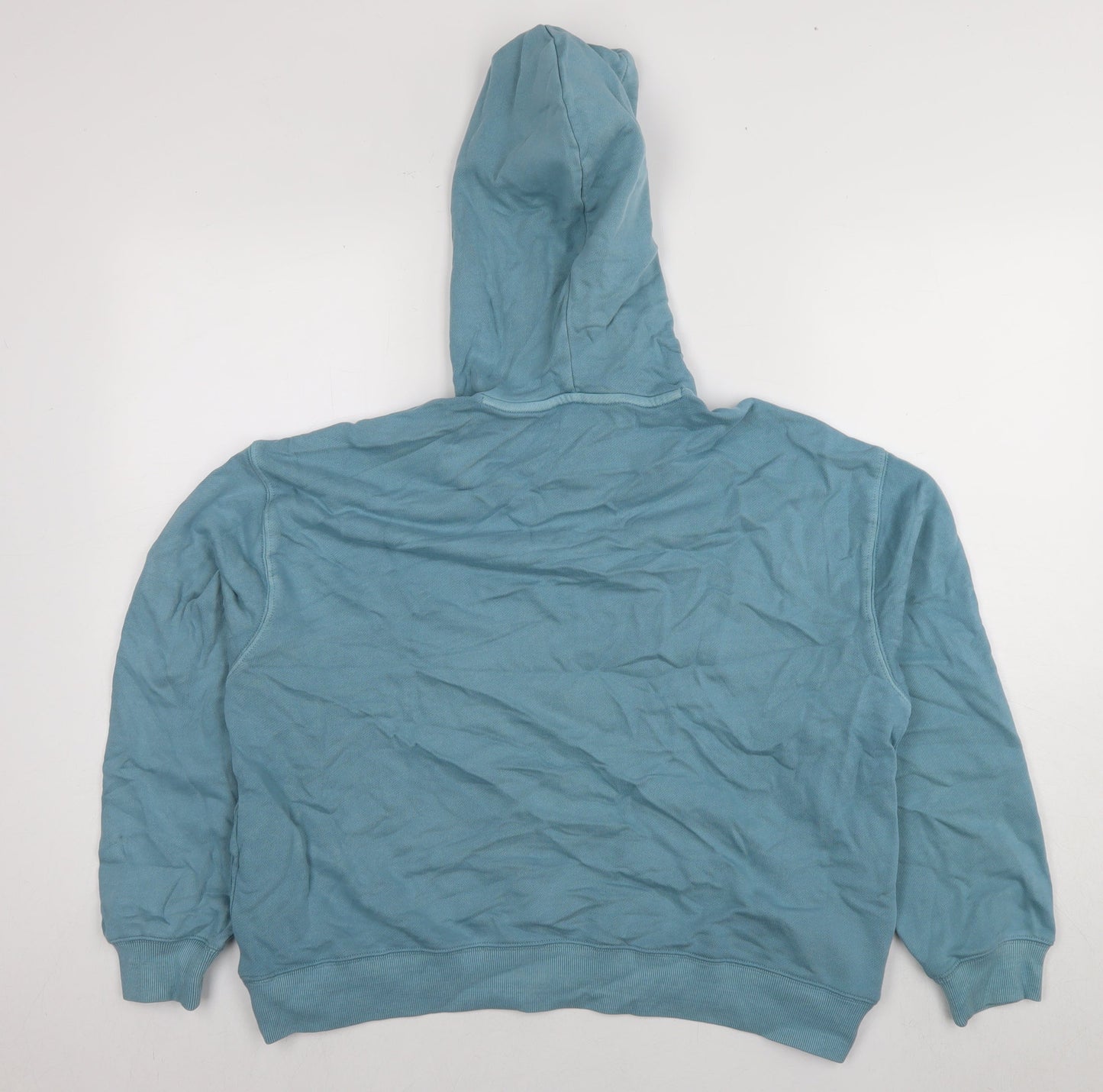 Mens UK Size M Marks and Spencer Blue Pullover Hoodie