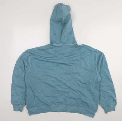 Mens UK Size M Marks and Spencer Blue Pullover Hoodie