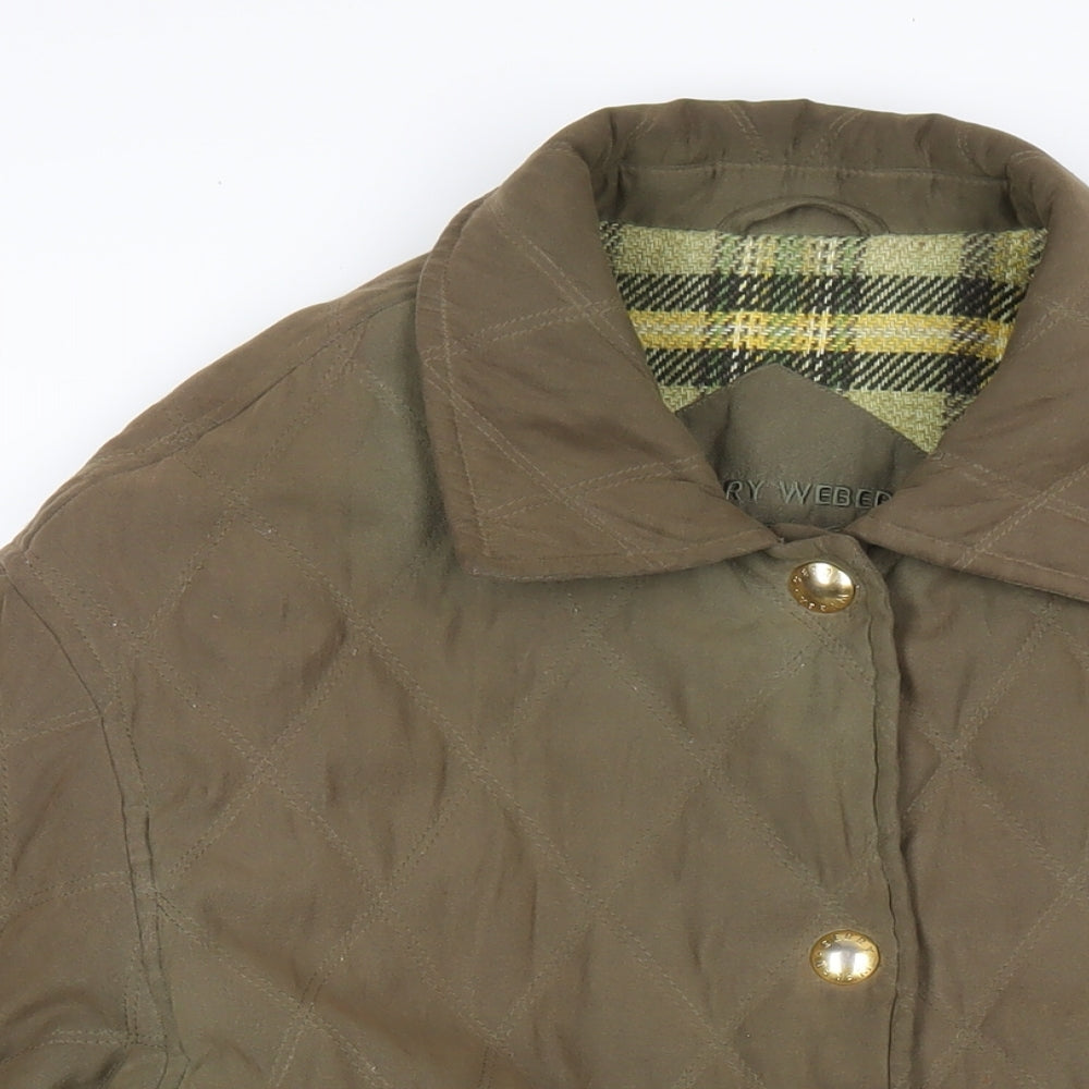 Mens UK Size L Gerry Weber Green Quilted Coat