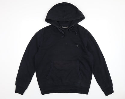 Mens UK Size L French Connection Black Pullover Hoodie