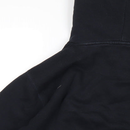 Mens UK Size L French Connection Black Pullover Hoodie