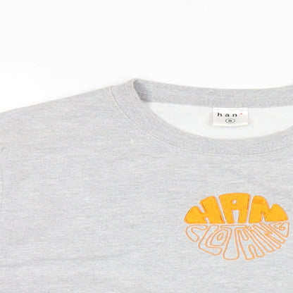 Han Womens Grey Cotton Pullover Sweatshirt Size S Pullover