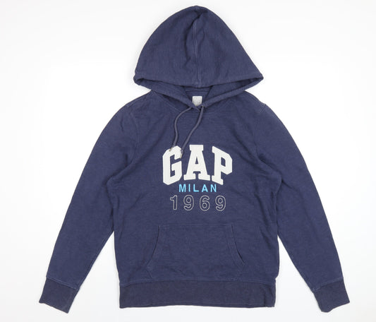 Gap Womens Blue Cotton Pullover Hoodie Size L Pullover