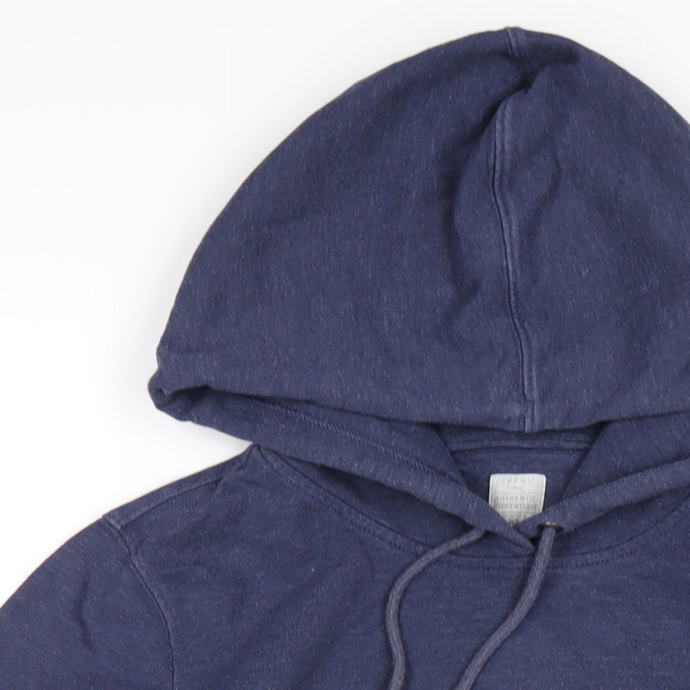 Gap Womens Blue Cotton Pullover Hoodie Size L Pullover