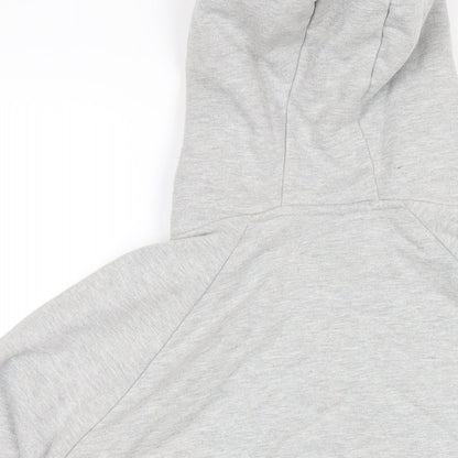 Twinzz Mens Grey Cotton Pullover Hoodie Size L