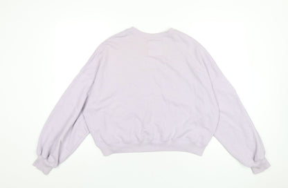 Hollister Womens Purple Cotton Pullover Sweatshirt Size S Pullover