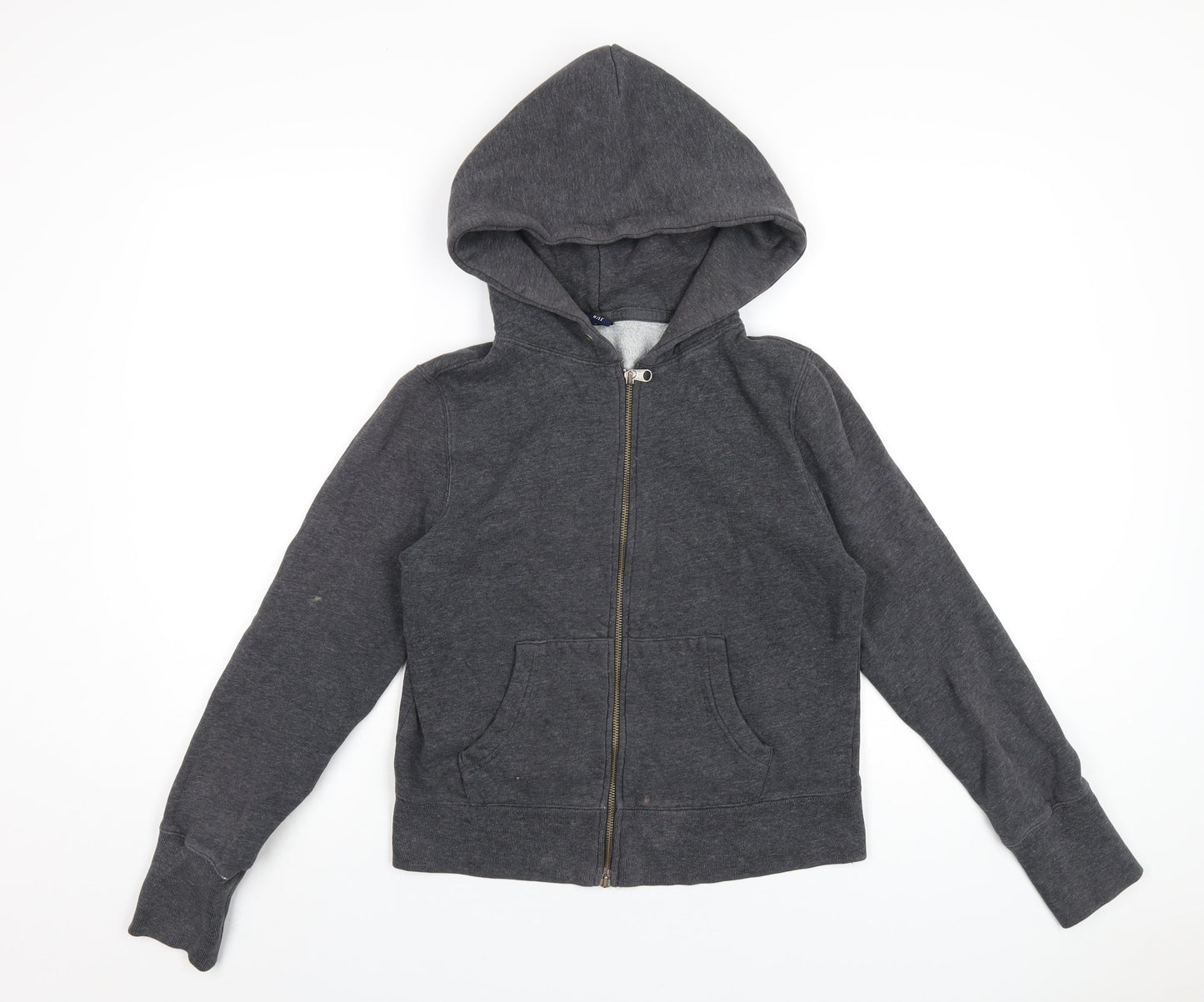 Gap Womens Grey Cotton Full Zip Hoodie Size M Zip