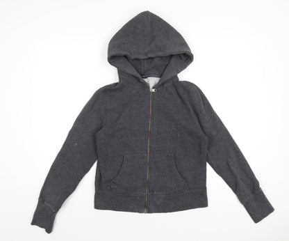 Gap Womens Grey Cotton Full Zip Hoodie Size M Zip