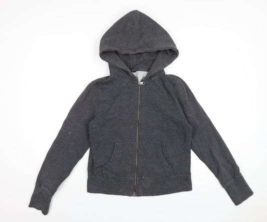 Gap Womens Grey Cotton Full Zip Hoodie Size M Zip