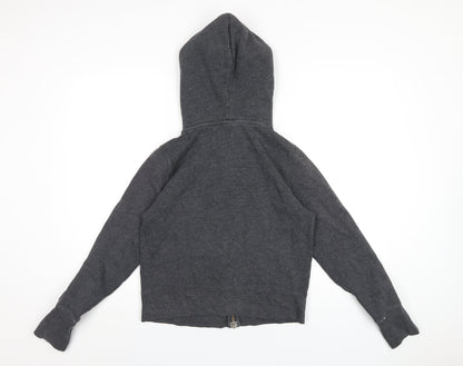 Gap Womens Grey Cotton Full Zip Hoodie Size M Zip