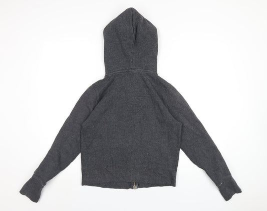 Gap Womens Grey Cotton Full Zip Hoodie Size M Zip