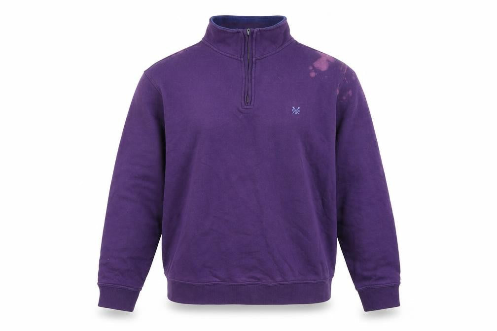 Crew Clothing Purple Cotton Pullover Sweatshirt Size XL