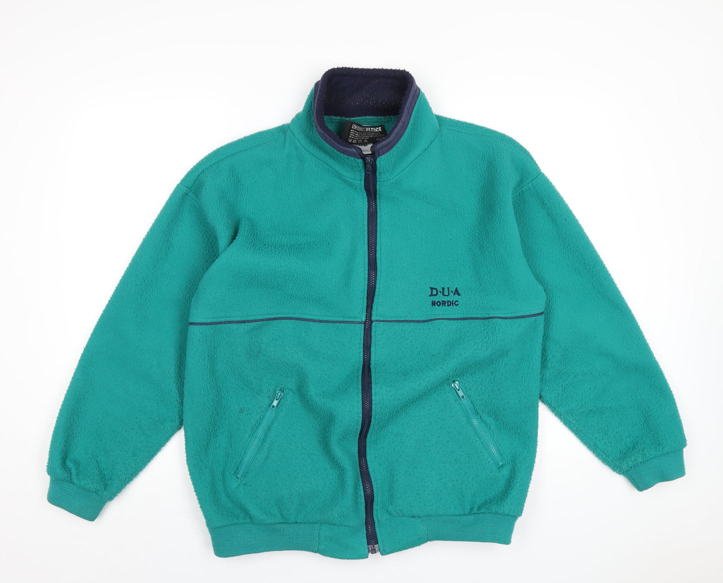 Mens UK Size L Nordic Fleece Green Jacket