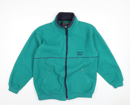 Mens UK Size L Nordic Fleece Green Jacket