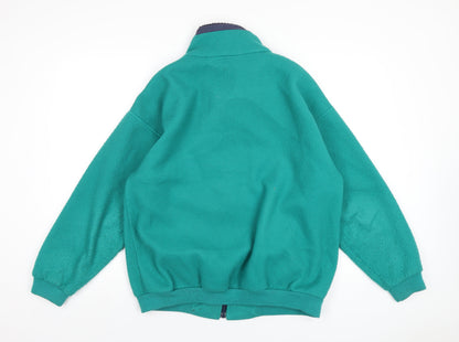 Mens UK Size L Nordic Fleece Green Jacket