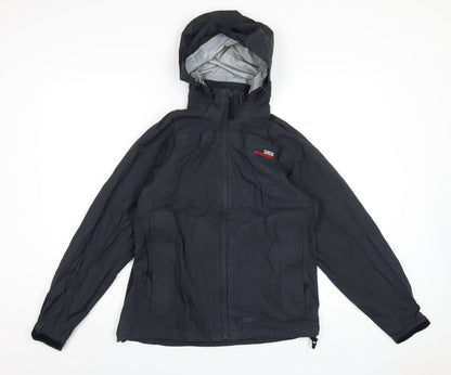 Womens UK Size 10 Aigle Black Rain Coat