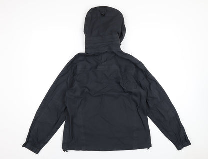 Womens UK Size 10 Aigle Black Rain Coat
