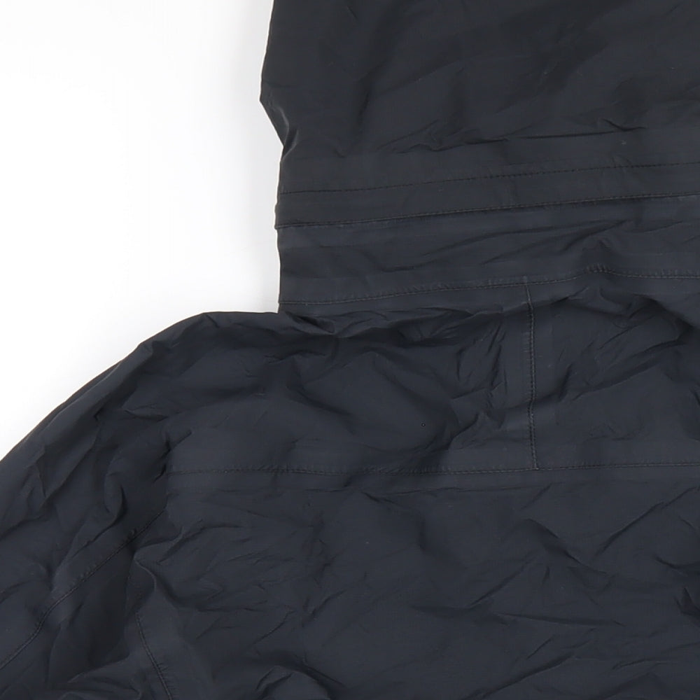 Womens UK Size 10 Aigle Black Rain Coat