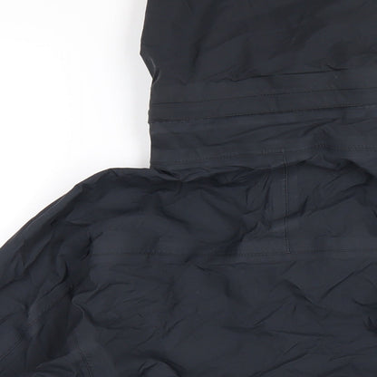 Womens UK Size 10 Aigle Black Rain Coat