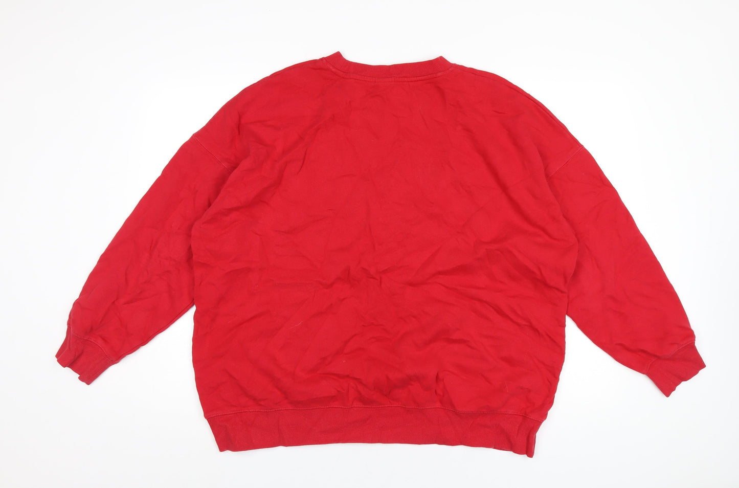 Brooklyn Athletics Womens Red Cotton Full Zip Sweatshirt Size M Pullover