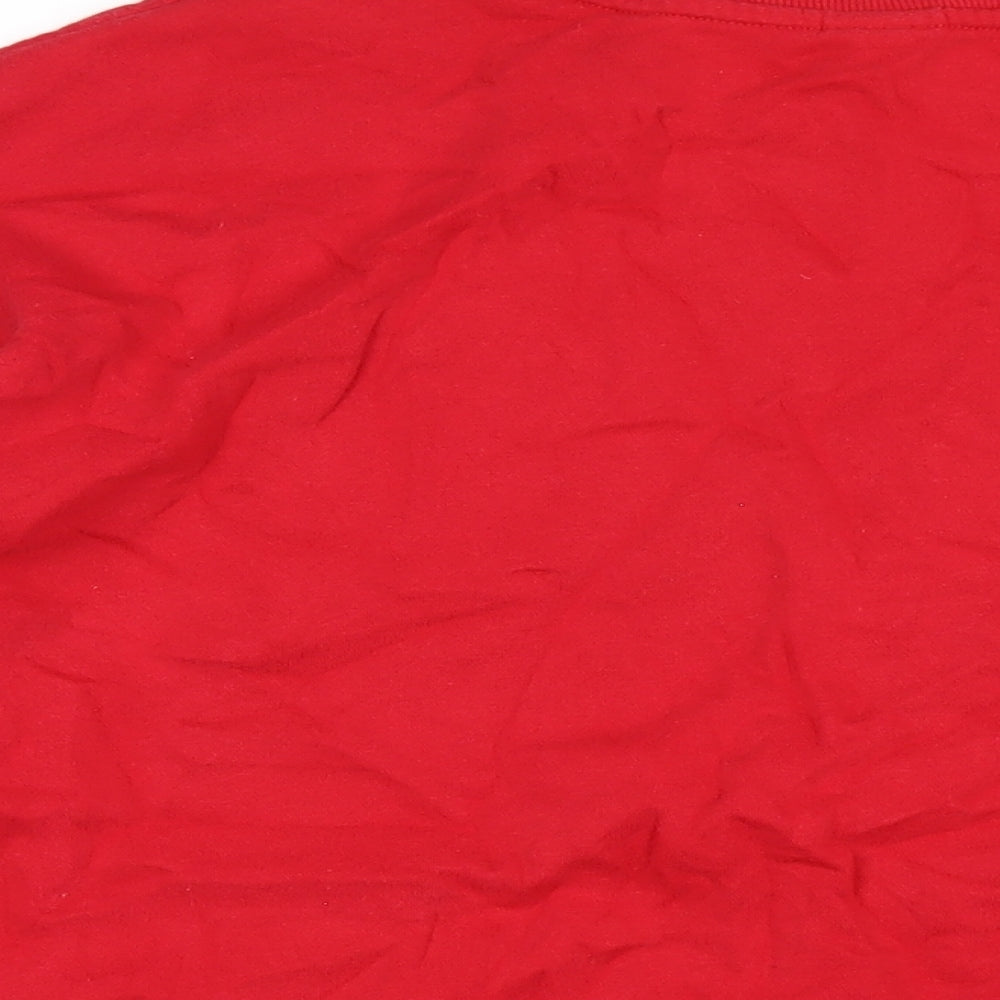 Brooklyn Athletics Womens Red Cotton Full Zip Sweatshirt Size M Pullover