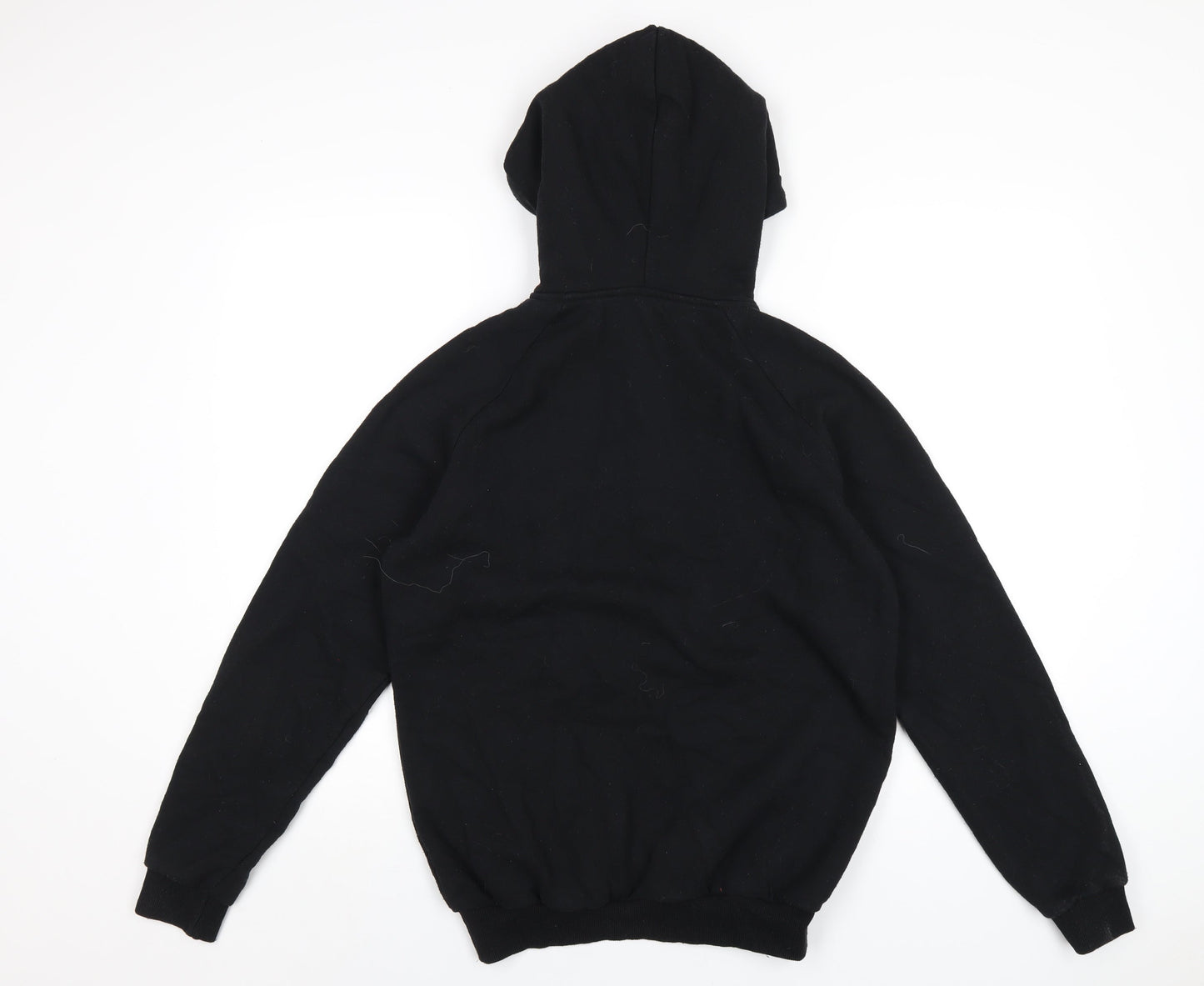 Mens UK Size M Boohoo Black Pullover Hoodie