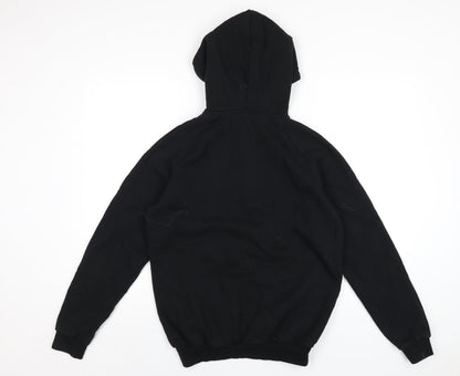 Mens UK Size M Boohoo Black Pullover Hoodie