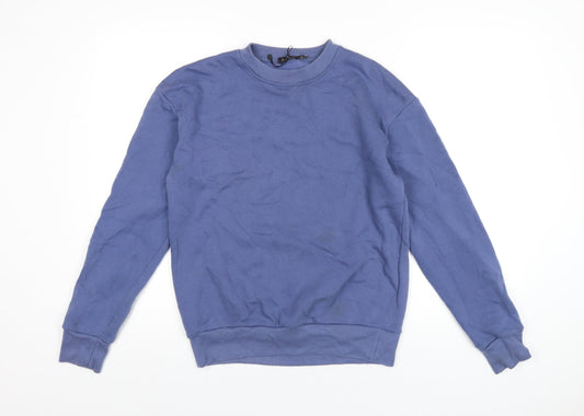 Womens UK Size 8 Boohoo Blue Pullover Sweatshirt