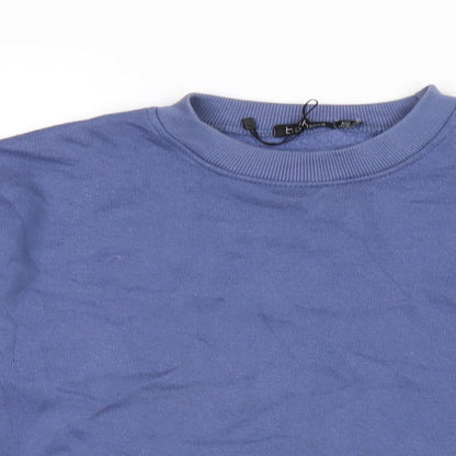 Womens UK Size 8 Boohoo Blue Pullover Sweatshirt