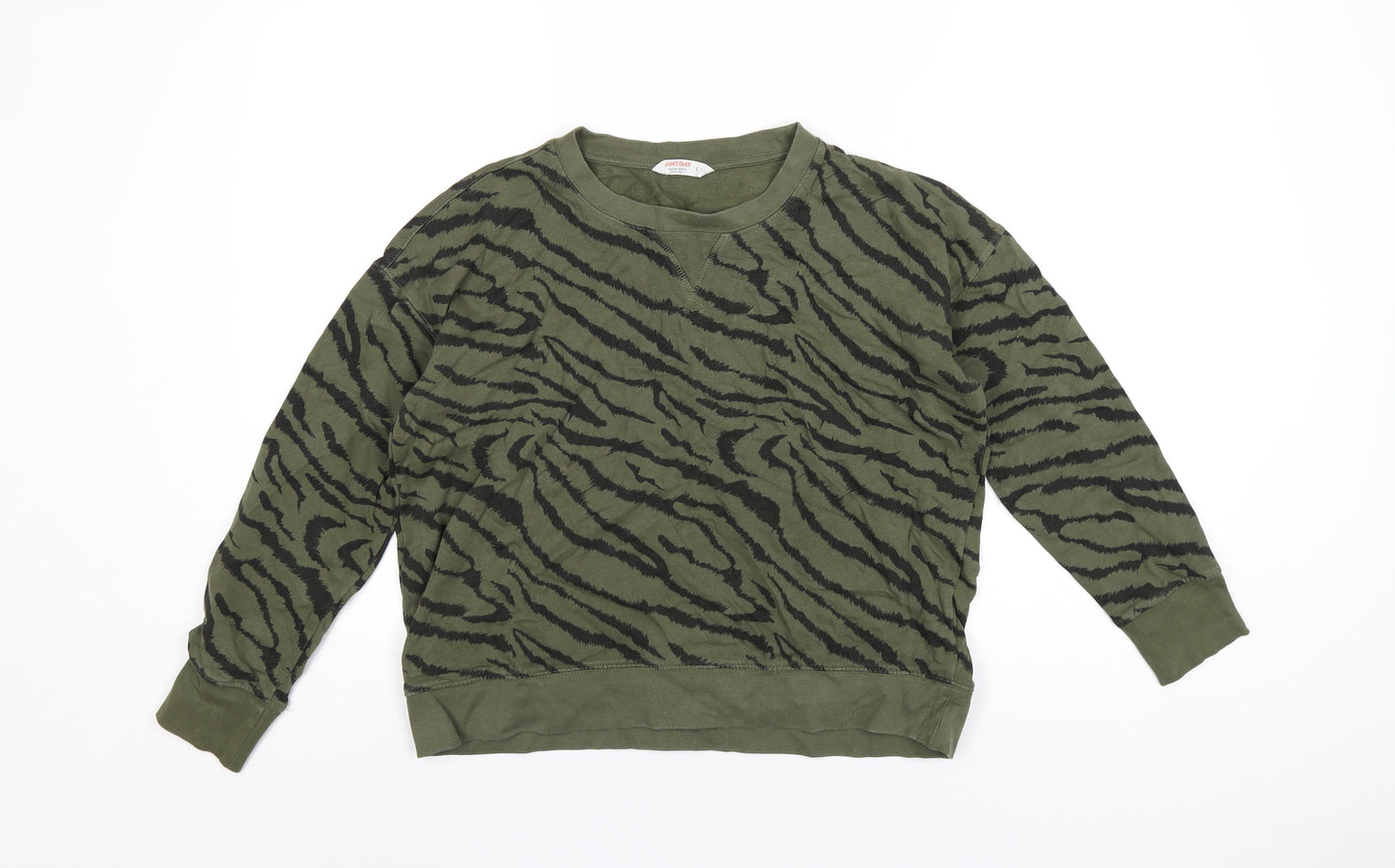 Womens UK Size S John Lewis Green Pullover Sweatshirt