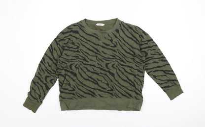 Womens UK Size S John Lewis Green Pullover Sweatshirt