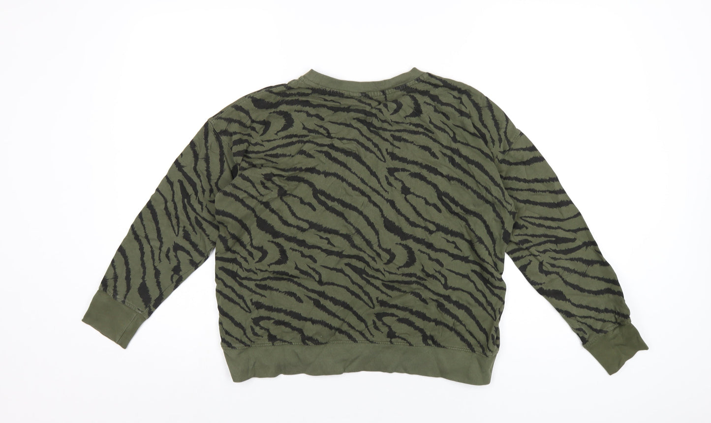Womens UK Size S John Lewis Green Pullover Sweatshirt