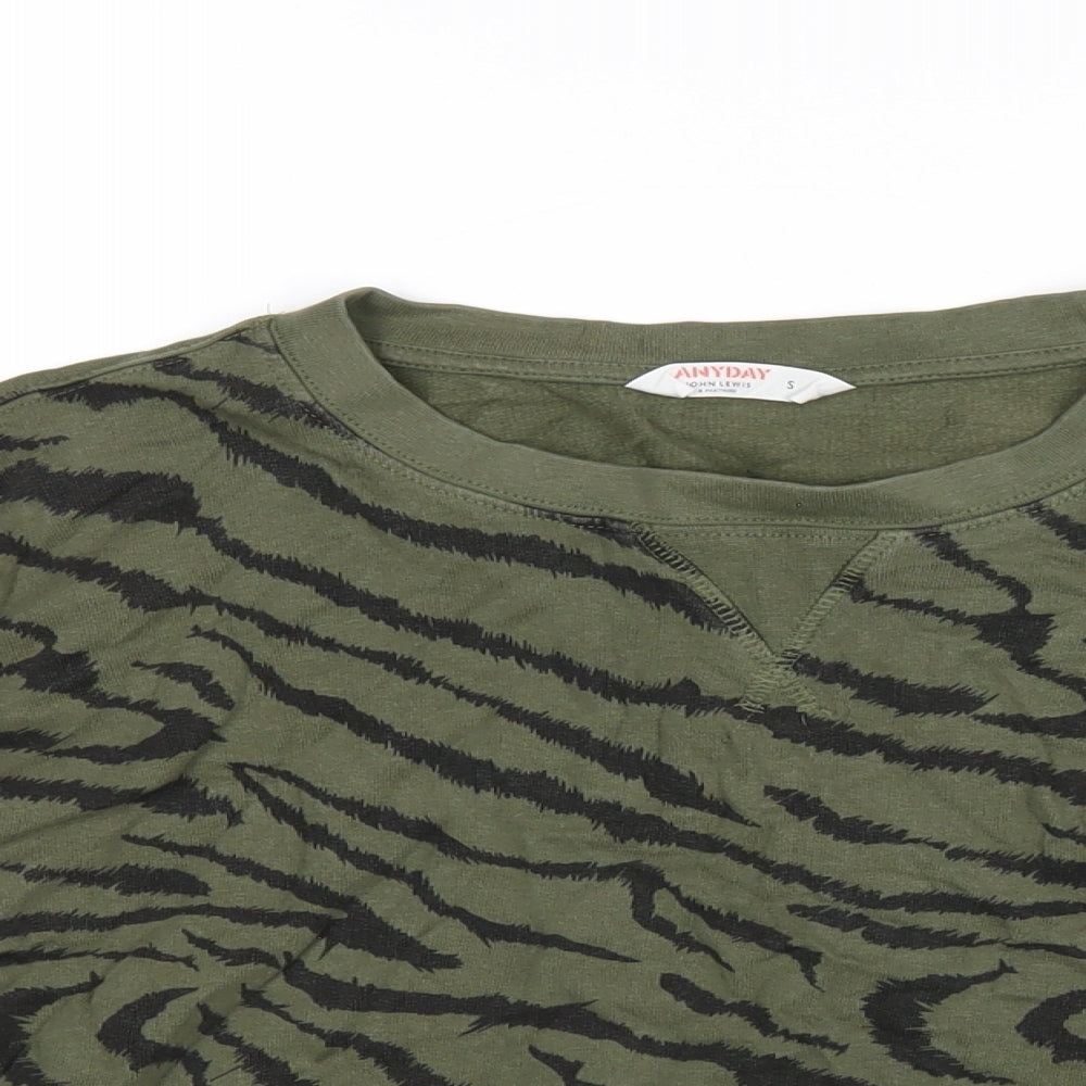 Womens UK Size S John Lewis Green Pullover Sweatshirt