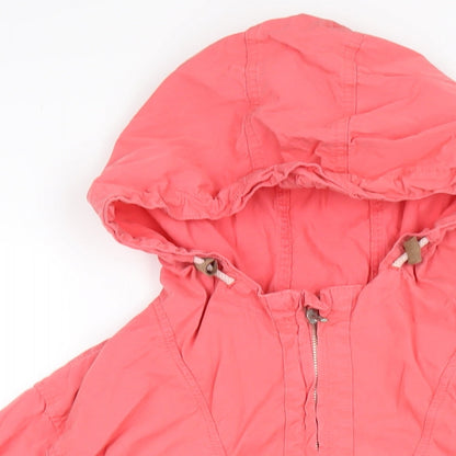 Womens UK Size L River Island Pink Rain Coat