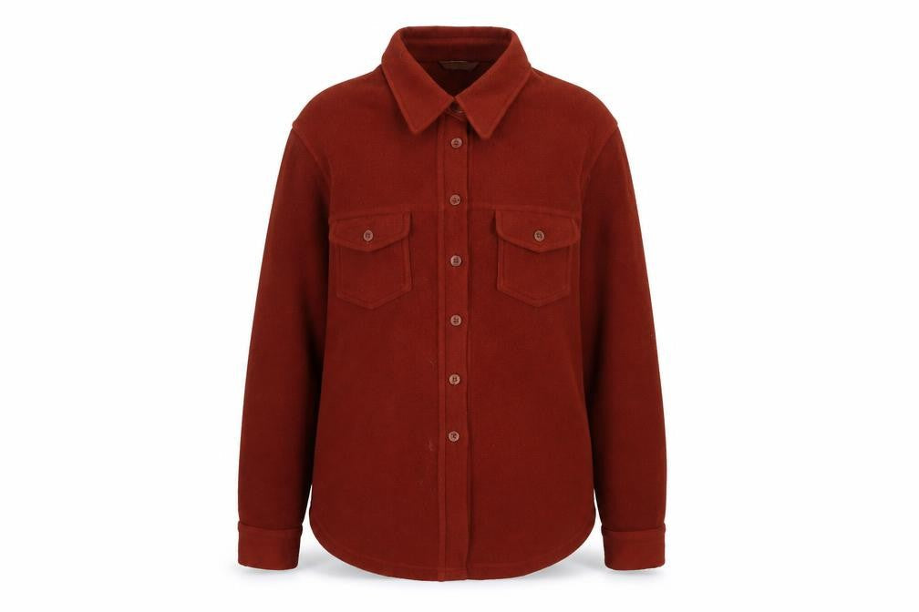 Marks & Spencer Womens Brown Polyester Basic Button-Up Size 18 Collared
