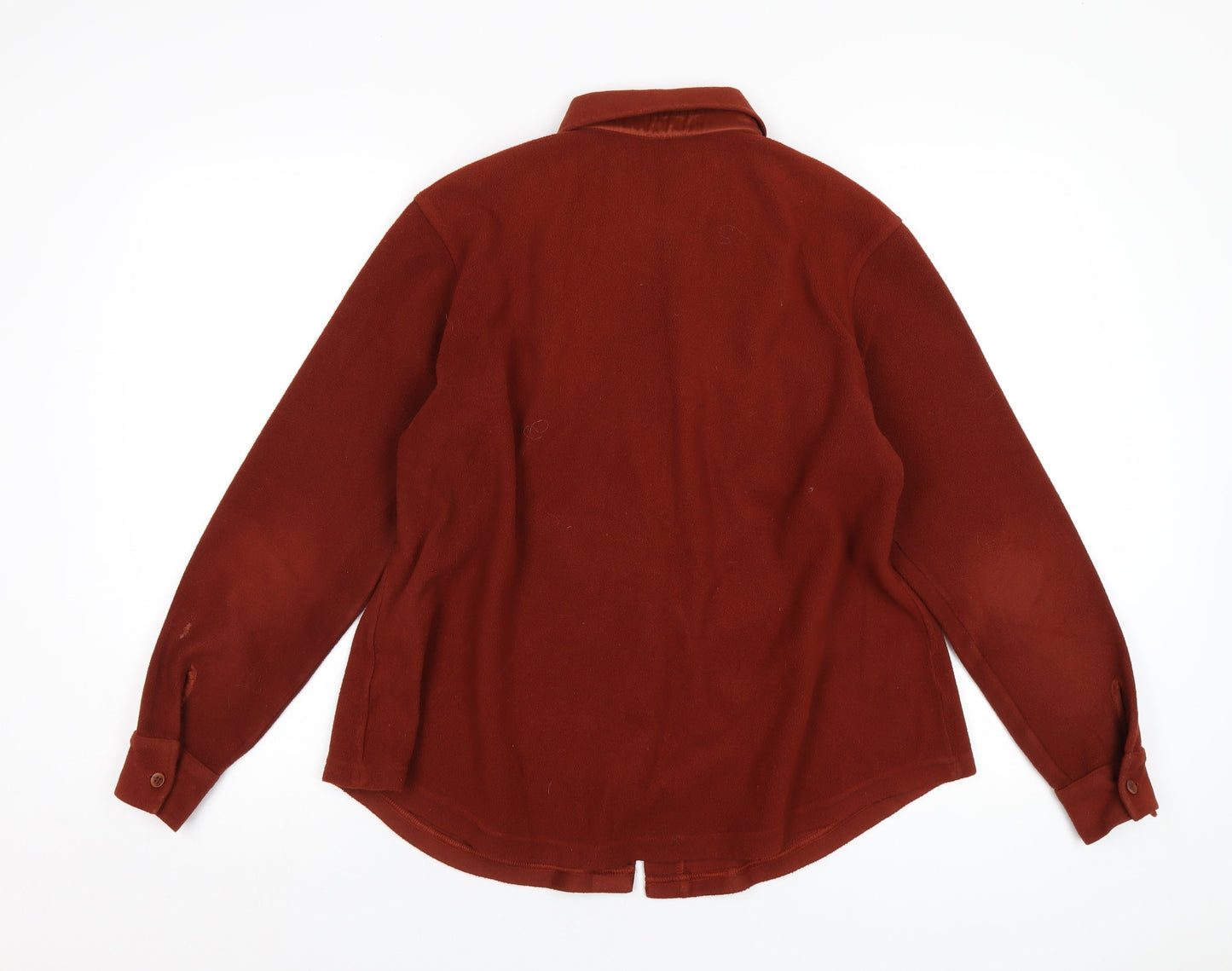 Womens UK Size 18 Marks and Spencer Brown Basic Button-Up