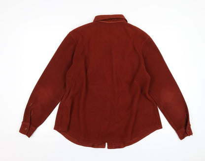 Womens UK Size 18 Marks and Spencer Brown Basic Button-Up