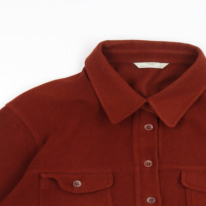 Womens UK Size 18 Marks and Spencer Brown Basic Button-Up