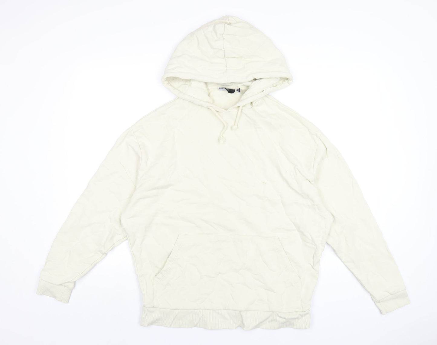 Womens UK Size M ASOS Ivory Pullover Hoodie