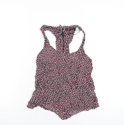 Womens UK Size S Zara Multicoloured Basic Tank