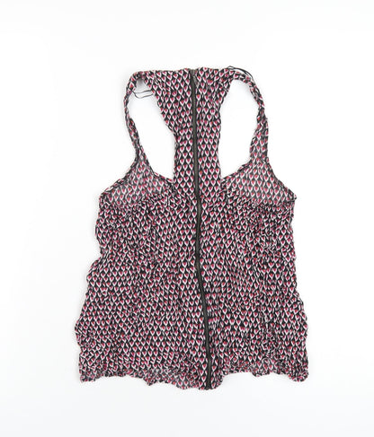 Womens UK Size S Zara Multicoloured Basic Tank