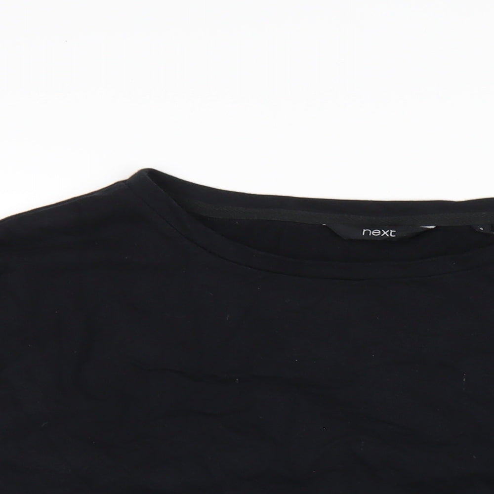 Womens UK Size S NEXT Black Pullover Sweatshirt