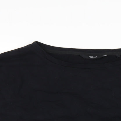 Womens UK Size S NEXT Black Pullover Sweatshirt